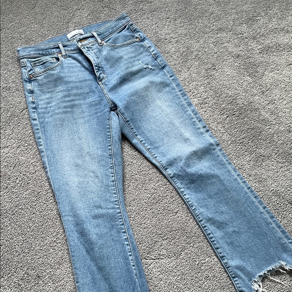 LOFT Light Blue Flare Jeans